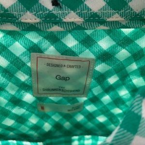 Gap green gingham button down
